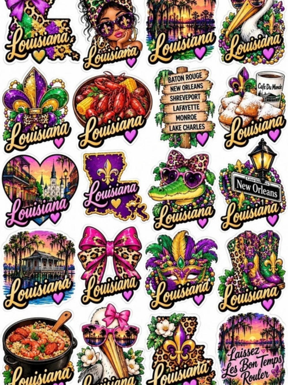 Louisiana Stickers - Picture 1 of 1